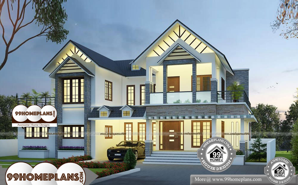 Narrow Frontage Homes Designs - 2 Story 3057 sqft-Home