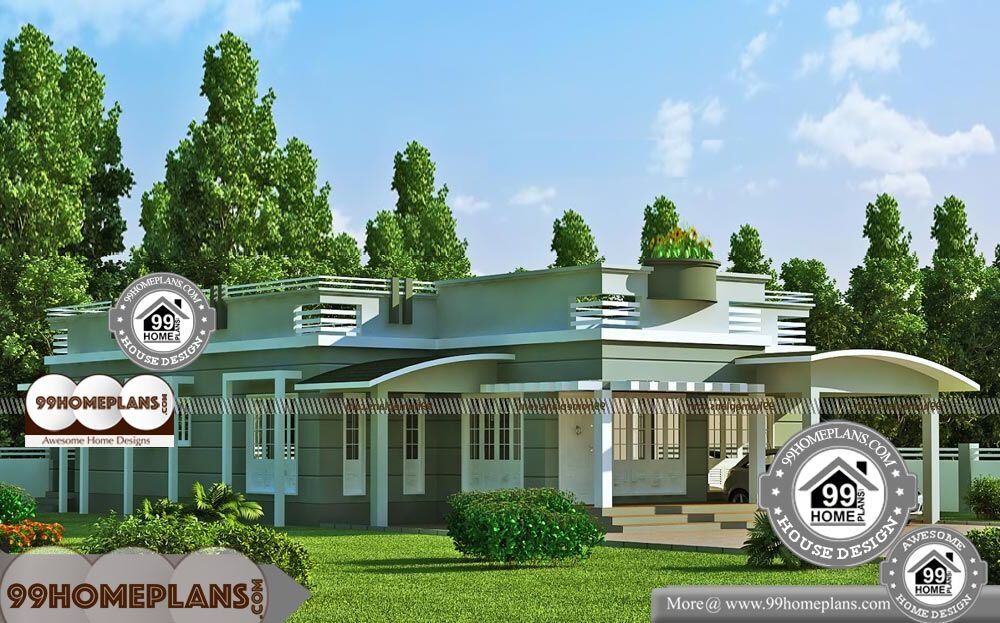 One Story Southern House Plans - Single Story 2073 sqft-Home