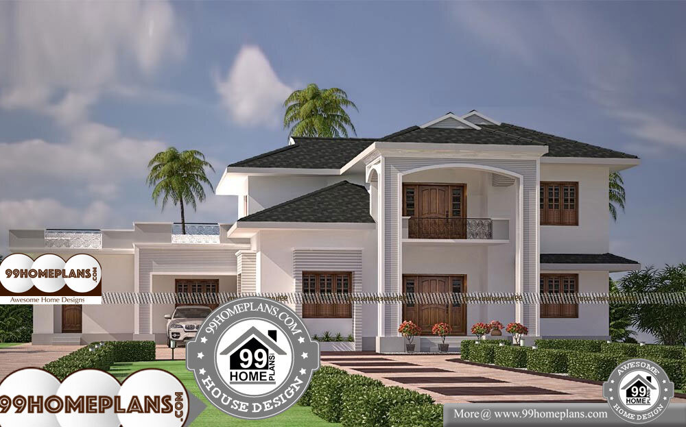 Residential House Plans Designs - 2 Story 3700 sqft-Home