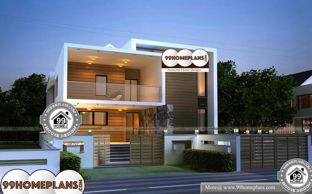  Small  Urban  House  Plans  Double Floor New Style Modern  Home  