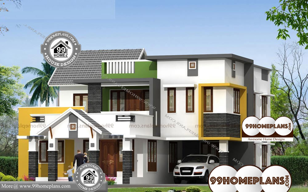 South Indian Home Models - 2 Story 2600 sqft-Home
