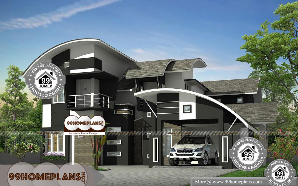 Southern Ranch Style House Plans - 2 Story 2650 sqft-Home