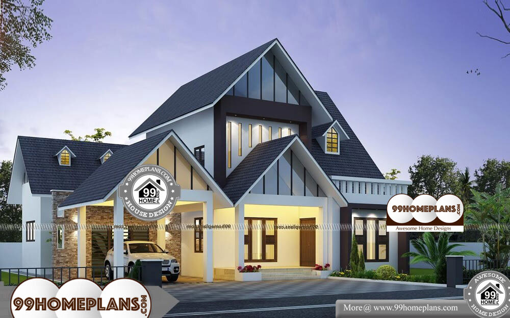 Tall House Plans - 2 Story 2286 sqft-Home