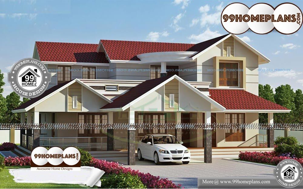 Typical Kerala House Plans - 2 Story 3628 sqft-Home