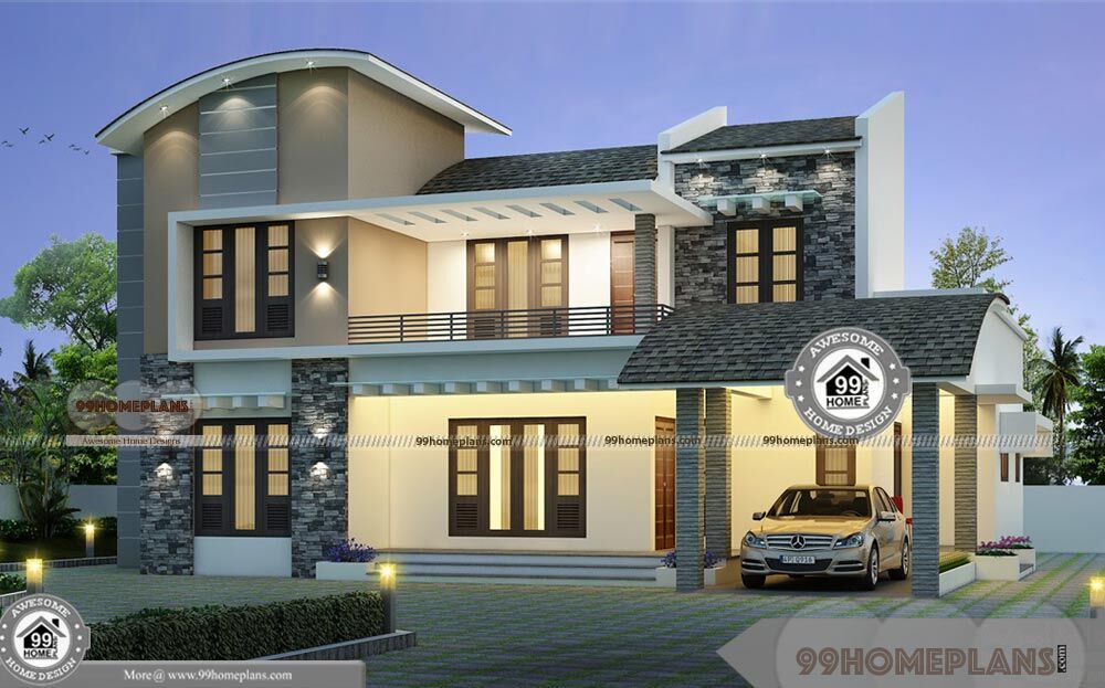 Corner Lot  House  Design with Two Floor  European Style Home 