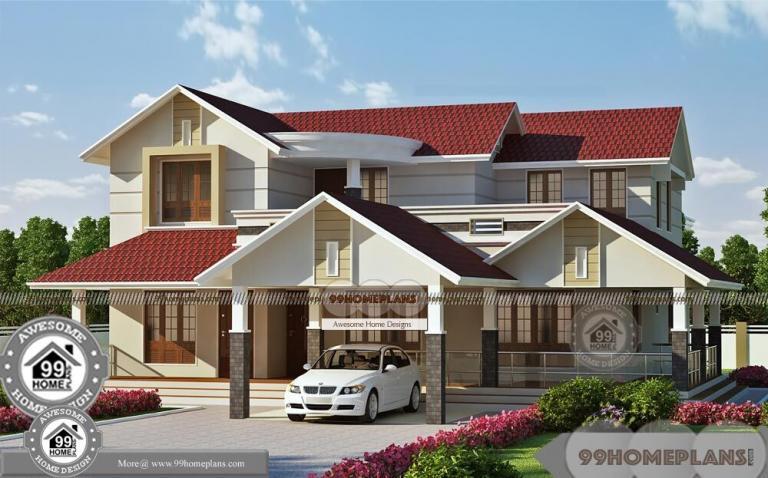 Double Storey House Plans Designs with Traditional Design Patterns Sales