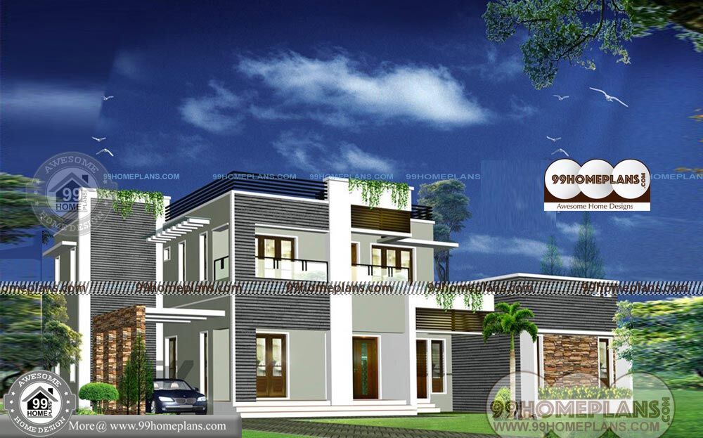  Indian  Style  Small  House  Designs  Two Floor with 3D 