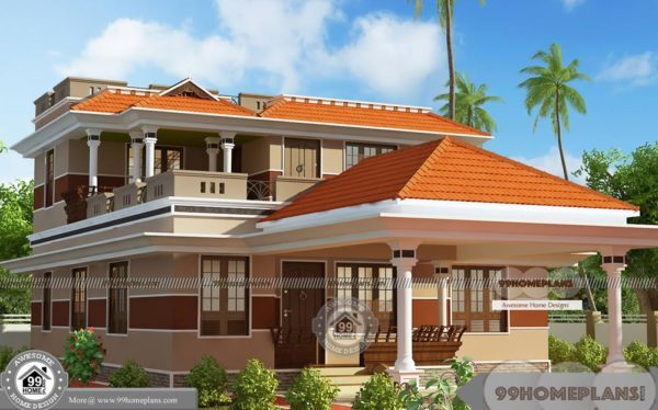 Kerala Style New Model House With Modern Conventional Plan