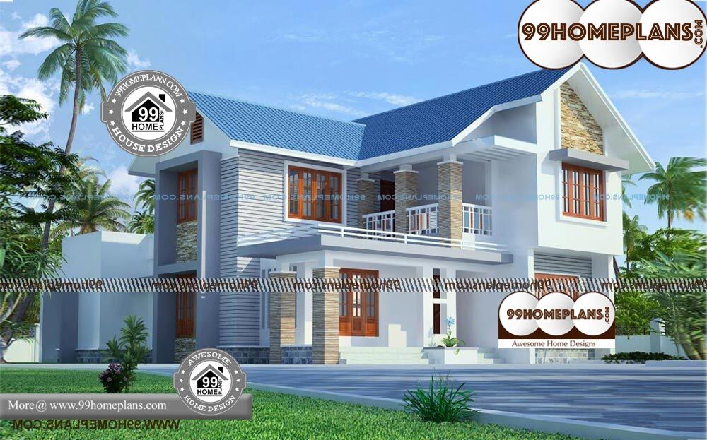 New Luxury House Plans - 2 Story 2200 sqft-Home