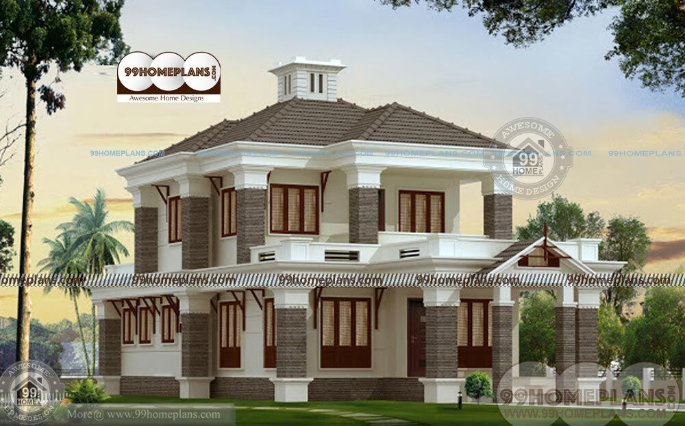Online Indian  House  Plan  Design with Double Floor  4 BHK 