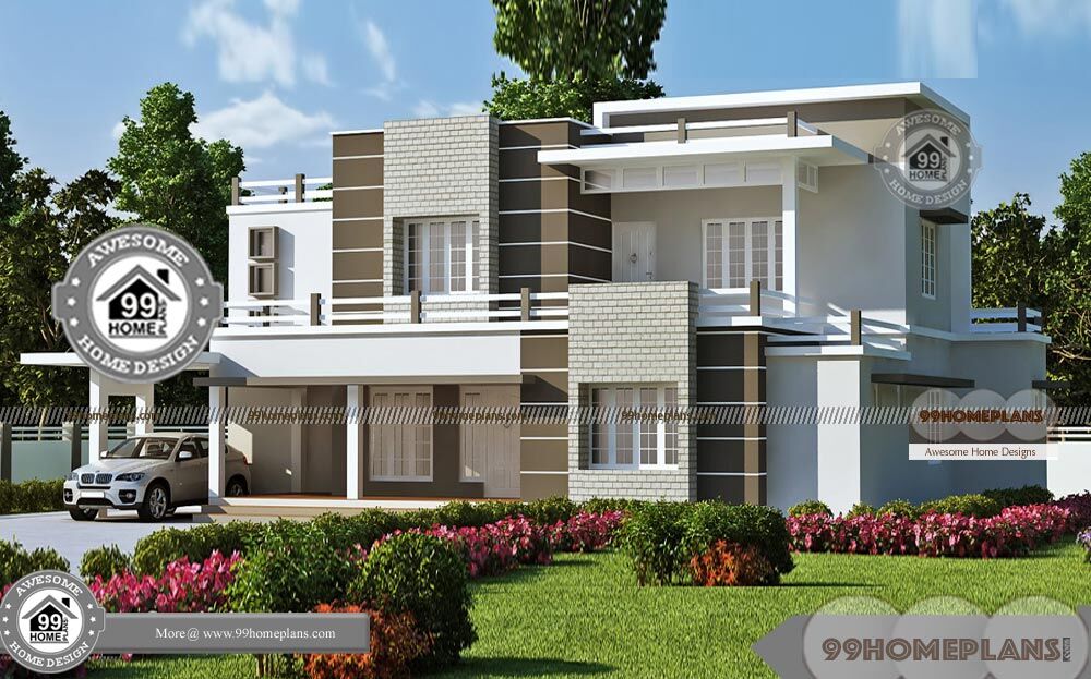  Two  Storey  House  Design With Floor  Plan  With Elevation  