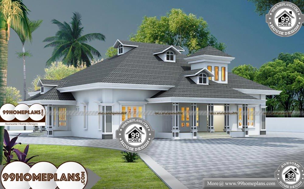 1 Level Home Plans - Single Story 2950 sqft-Home