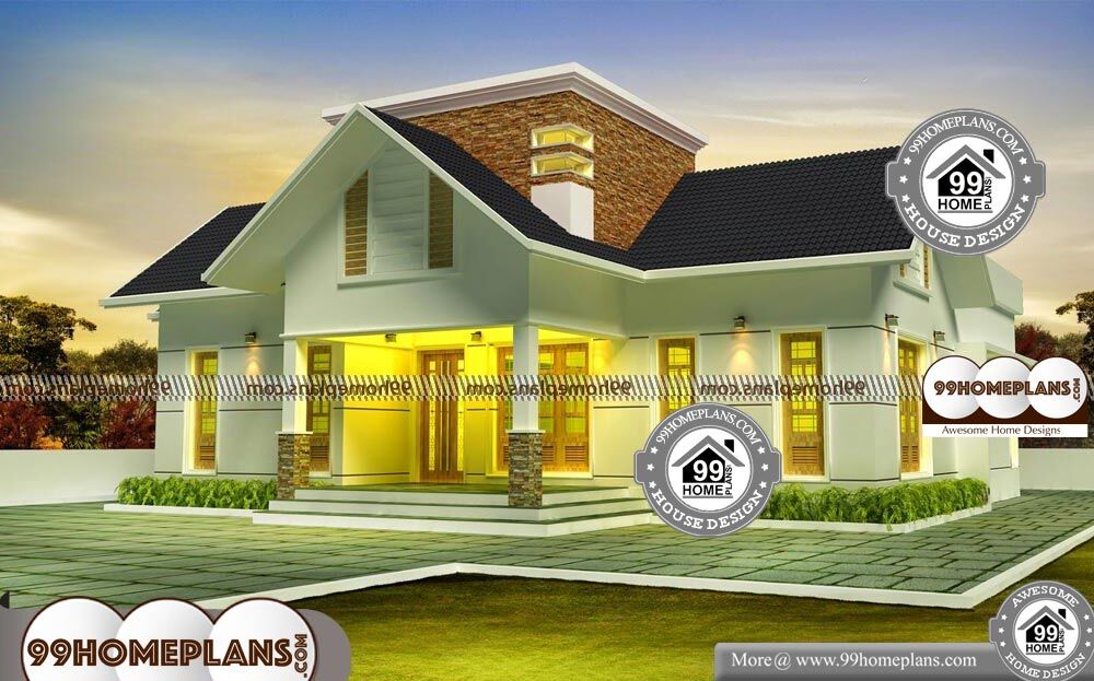 1 Story Home Plans - Single Story 1500 sqft-Home