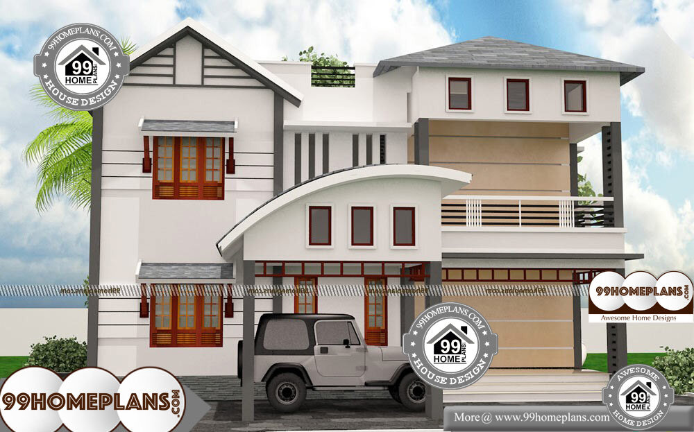 1500 Sq Ft Bungalow Plans with Double Floor Simple Low 