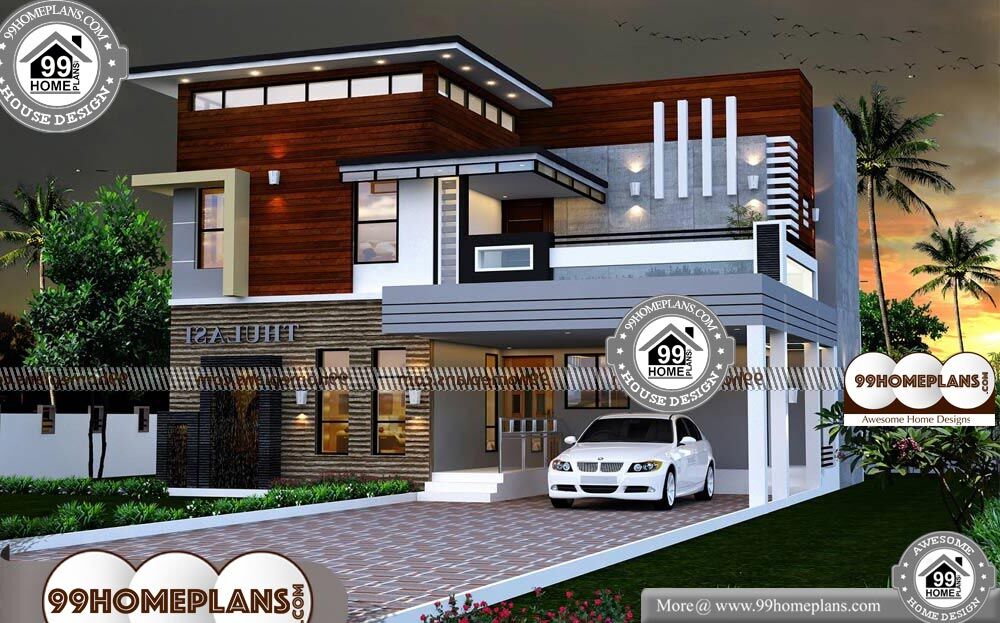 2 Storey House Design With Terrace - 2 Story 2165 sqft-Home