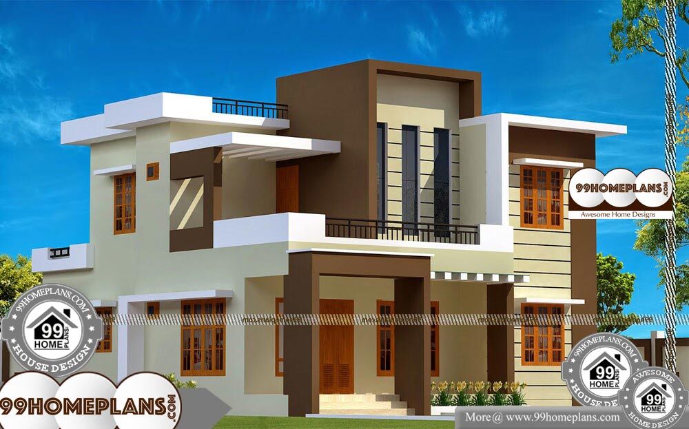 2 Storey House Designs With Balcony - 2 Story 2200 sqft-Home