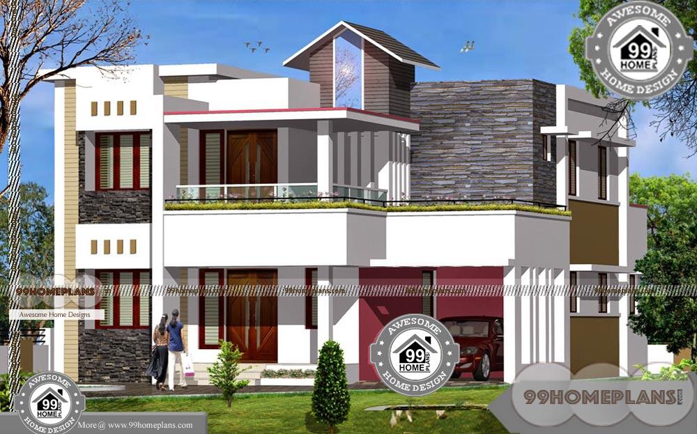 2 Floor Building Design And Wide Space Balcony Home Plan Collections