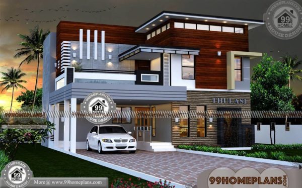 2 Storey House  Design  With Terrace with Contemporary  