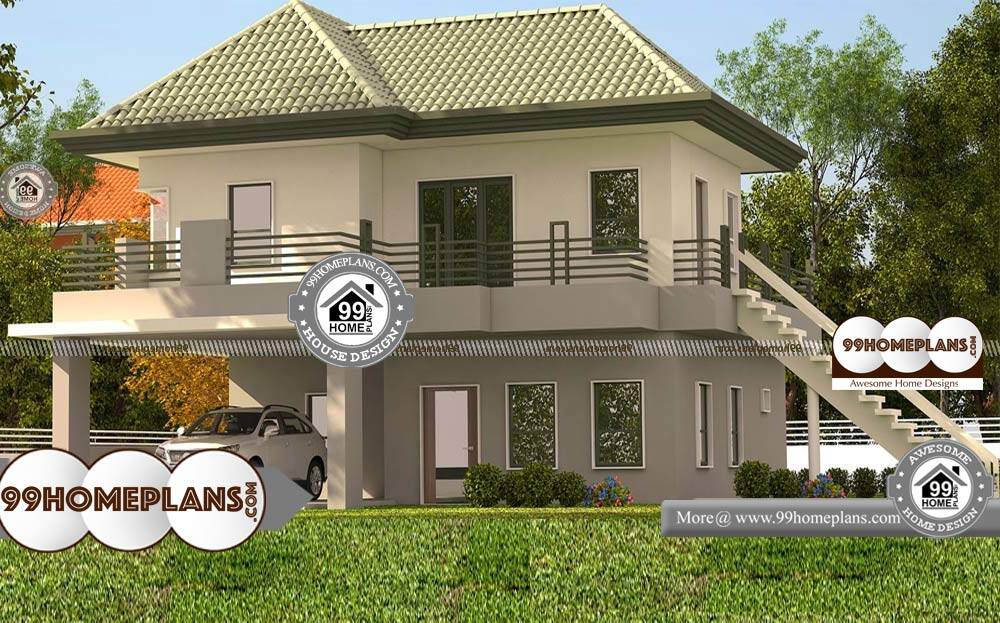 2000 Sq Ft Indian House Plans - 2 Story 2000 sqft-Home