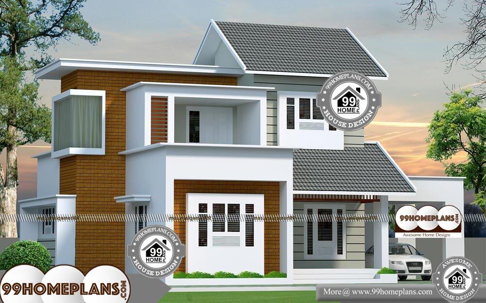 3 Bedroom 2 Story House Plans - 2 Story 1630 sqft-Home 