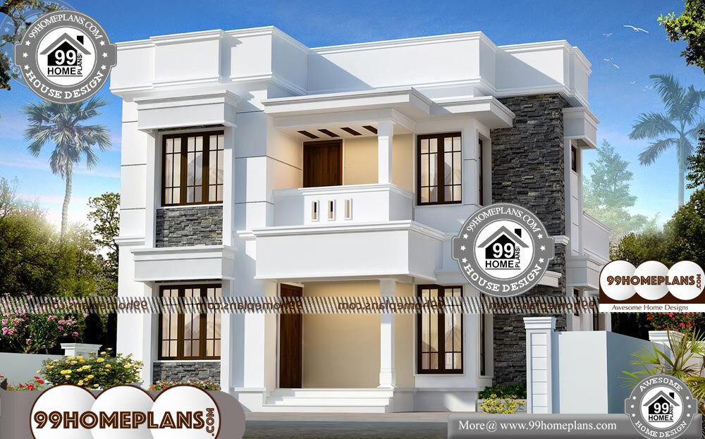 3 Bedroom House Plan Kerala - 2 Story 1570 sqft-Home
