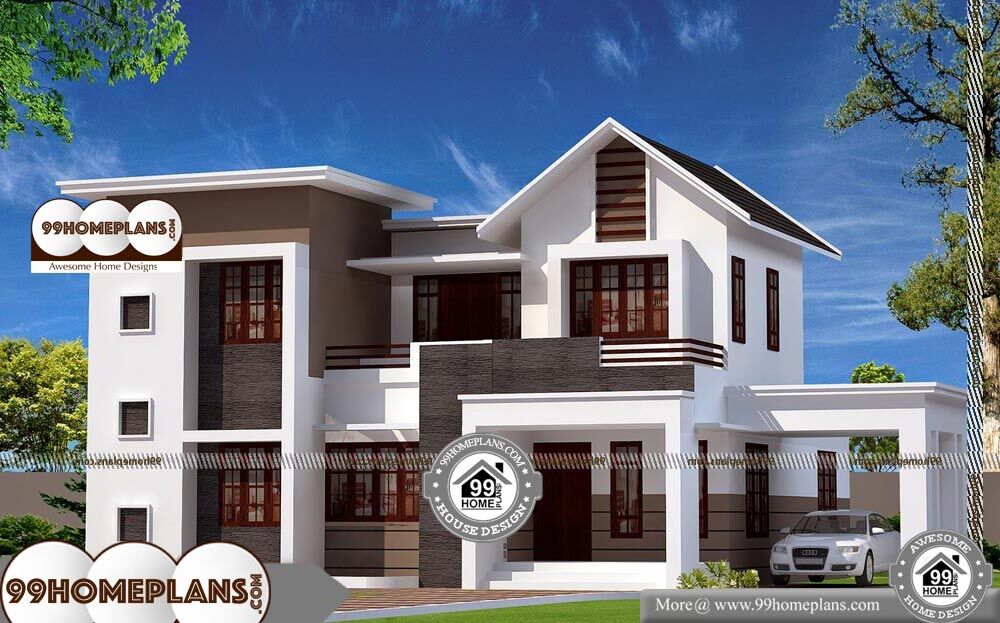 4 Bedroom 2 Storey House Design and Classic Residential Project Plans
