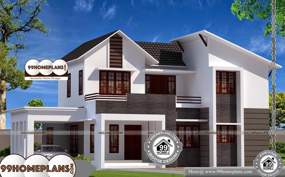 4 Bedroom 2 Storey House Plans - 2 Story 1900 sqft-Home