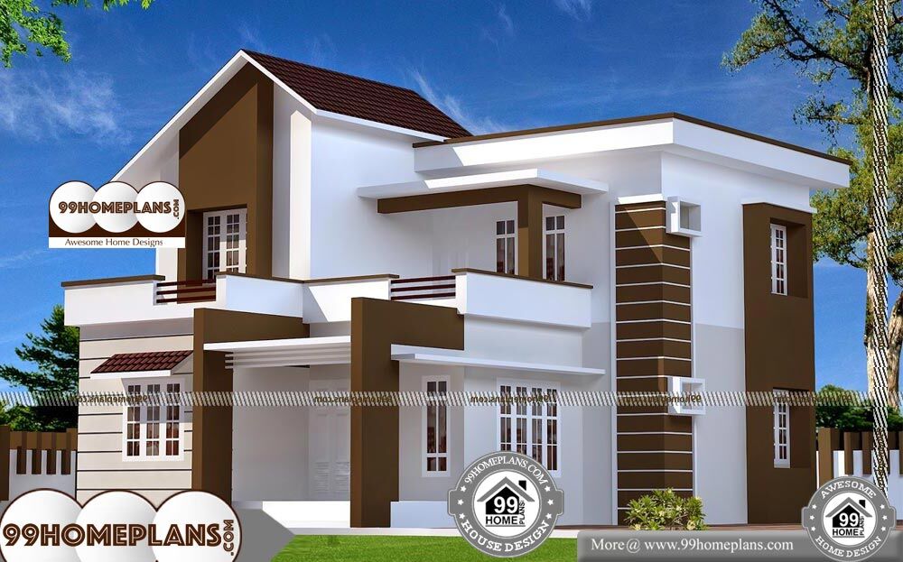 4 Bedroom Double Storey House Plans - 2 Story 1850 sqft-Home
