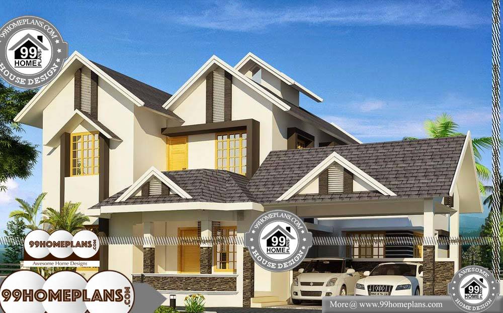 4 Bedroom Double Story House Plans - 2 Story 2960 sqft-Home