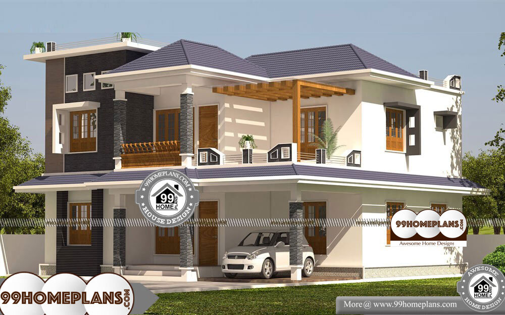 Architectural Design For Small House In India - 2 Story 3025 sqft-Home