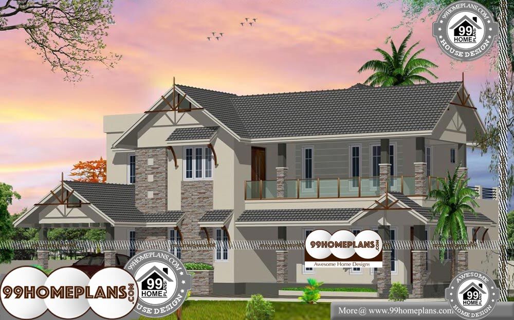 Beautiful Bungalow House Plans - 2 Story 3078 sqft-Home