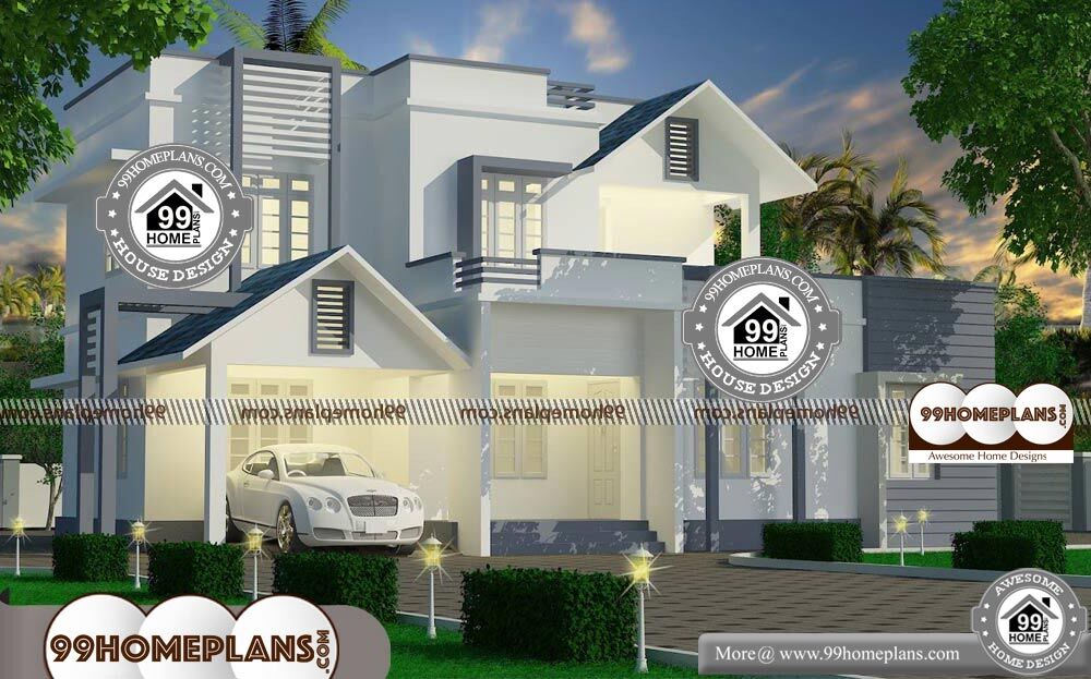 Beautiful Kerala House Plans With Photos - 2 Story 1700 sqft-Home