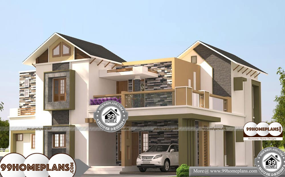 Best Architecture Home Design In India - 2 Story 3008 sqft-Home