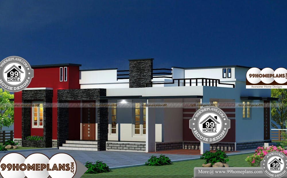 Best One Story House Plans - Single Story 1200 sqft-Home