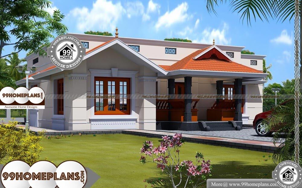 Classic Country House Plans - Single Story 1500 sqft-Home