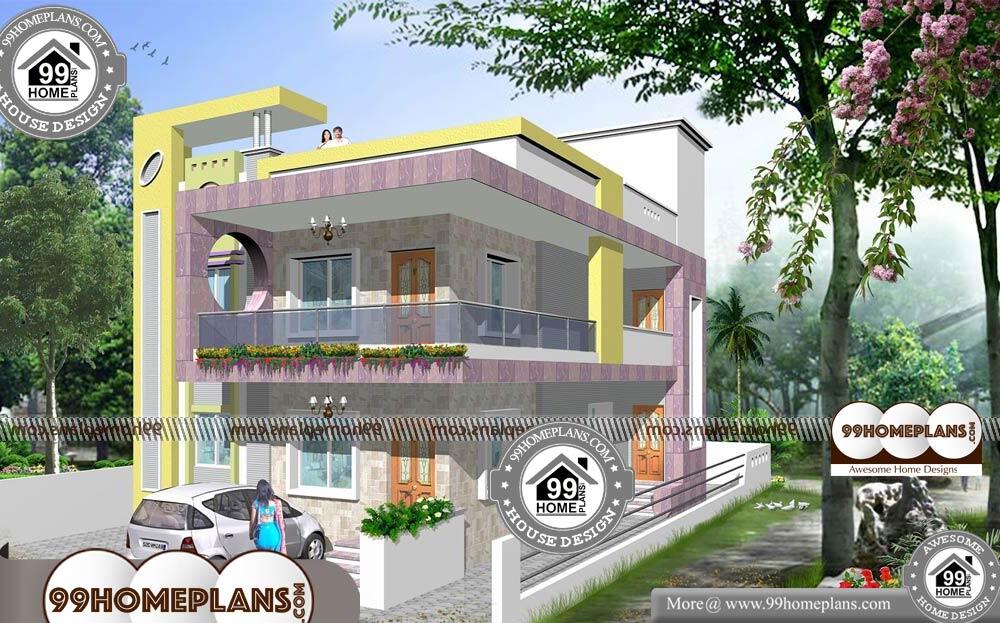 Contemporary 4 Bedroom House Plans - 2 Story 2280 sqft-Home 