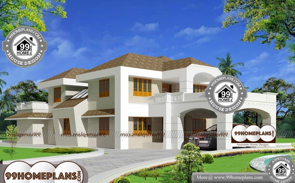 Contemporary Bungalow House Plans - 2 Story 5500 sqft-Home