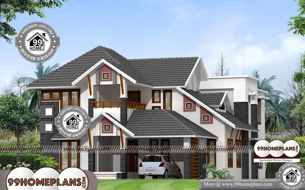 Contemporary Double Storey House Plans - 2 Story 2950 sqft-Home