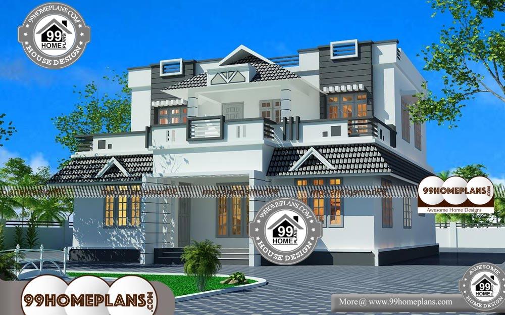 Contemporary Home Blueprints - 2 Story 2425 sqft-Home