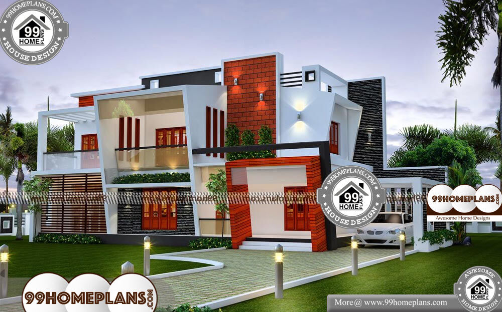 Contemporary Home Designs Kerala - 2 Story 3849 sqft-Home 