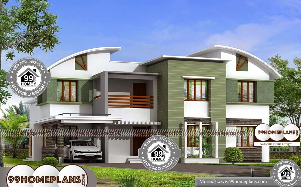 Contemporary Home Elevation Designs - 2 Story 2700 sqft-Home