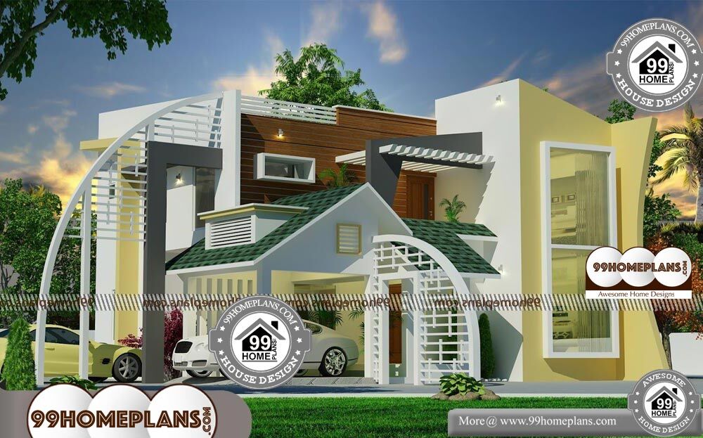 Contemporary Homes Designs - 2 Story 2838 sqft-Home