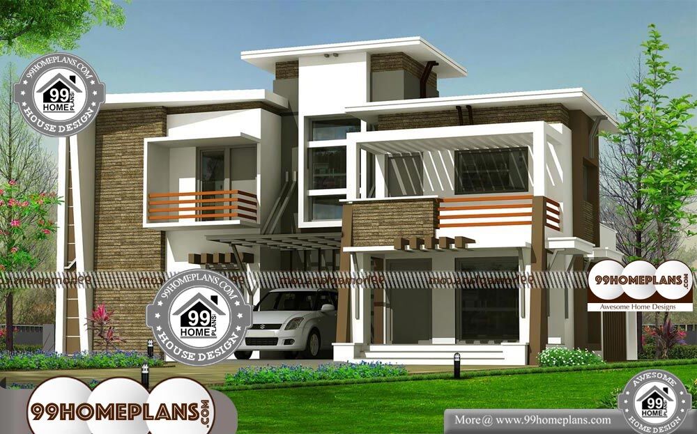 Contemporary House Designs In Kerala - 2 Story 2450 sqft-Home