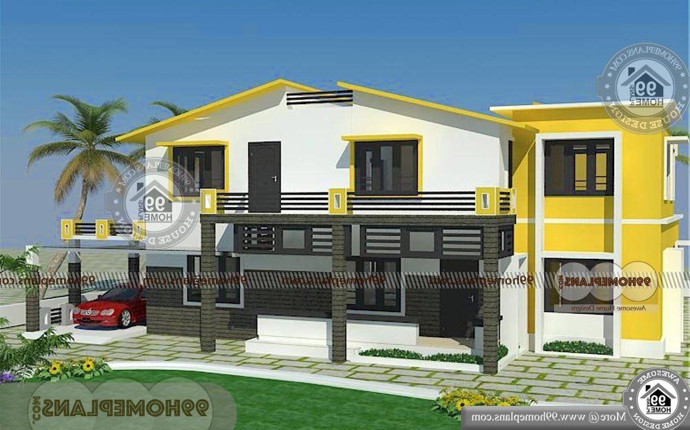 Contemporary House Plans And Elevations - 2 Story 2485 sqft-Home