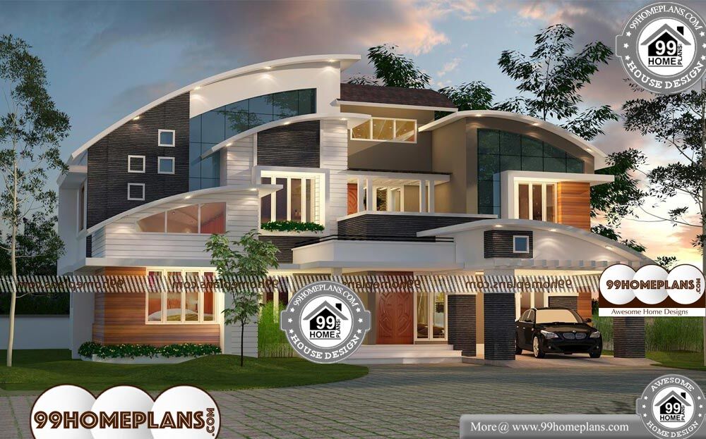 Contemporary Houses In Kerala - 2 Story 2991 sqft-Home