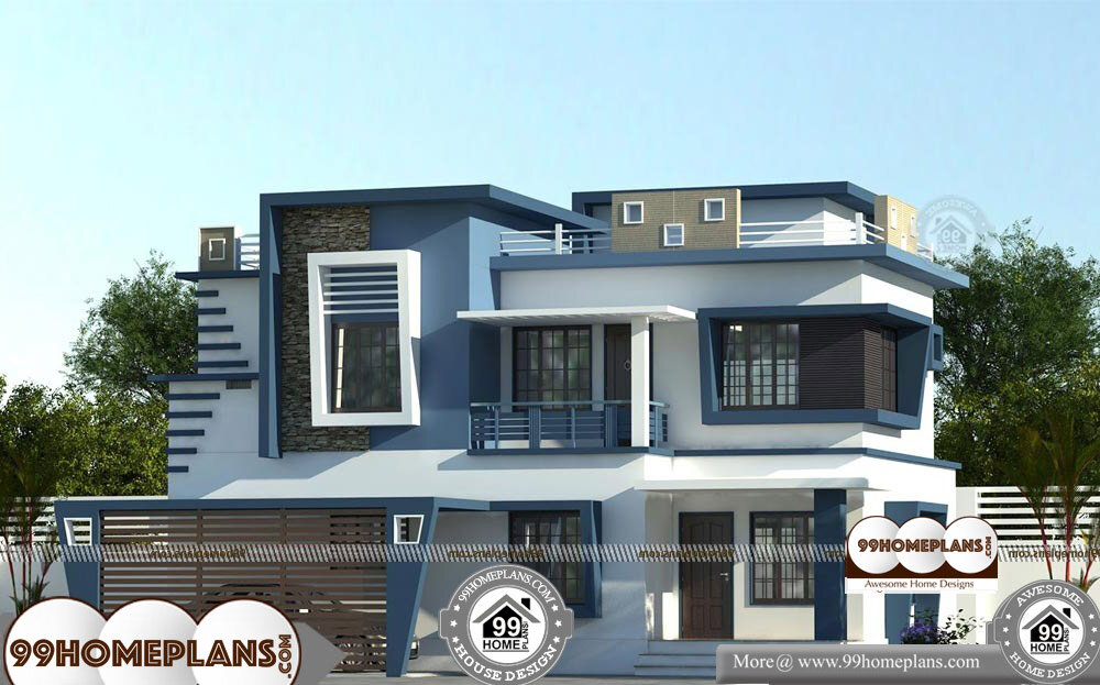 Contemporary Kerala House Plans Photos - 2 Story 2296 sqft-Home