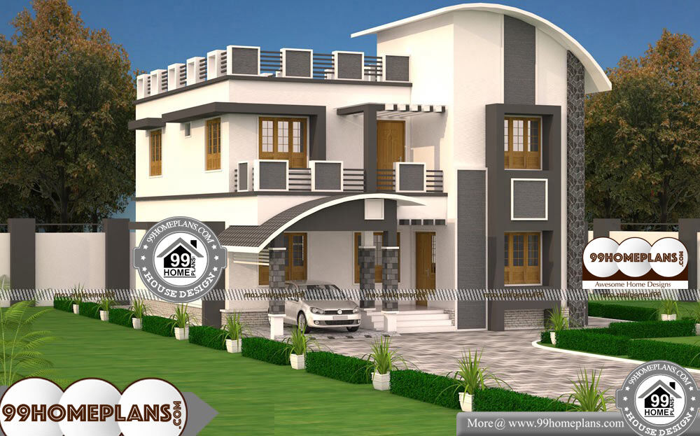 East Facing Duplex House Plans Per Vastu - 2 Story 1983 sqft-Home