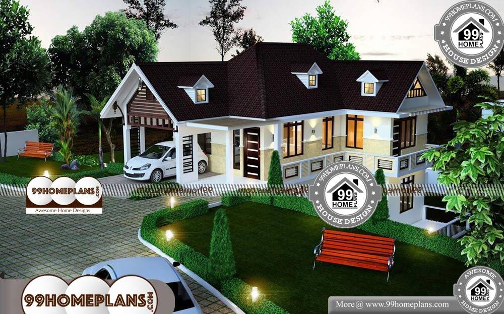 Floor Plans For Small Houses With 3 Bedrooms - 2 Story 2000 sqft-Home