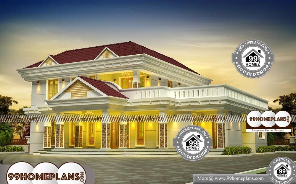 Indian Bungalow Design - 2 Story 2990 sqft-Home