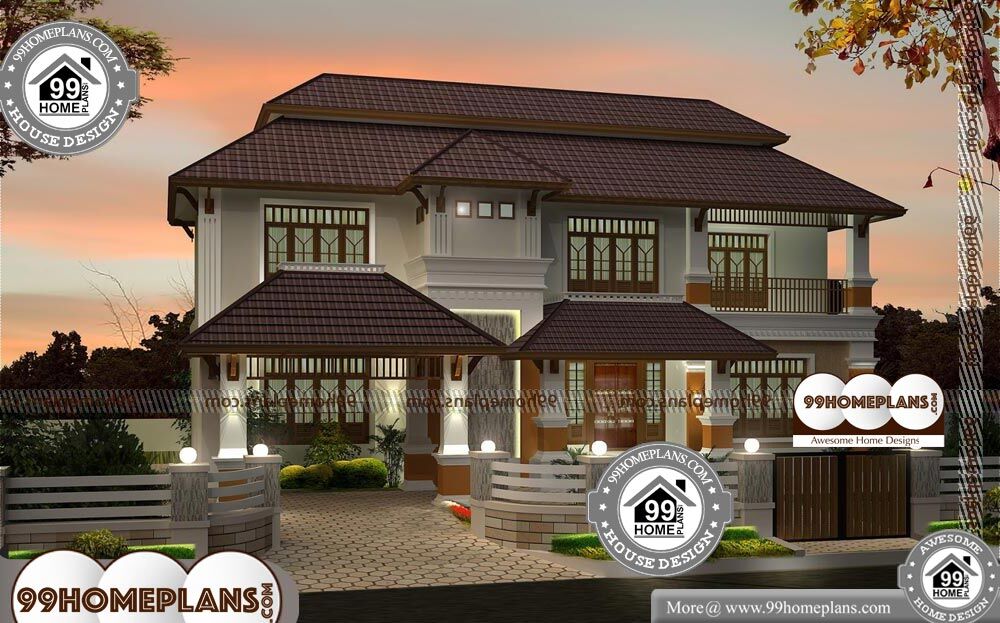 Indian Bungalow Designs And Floor Plans - 2 Story 2900 sqft-Home